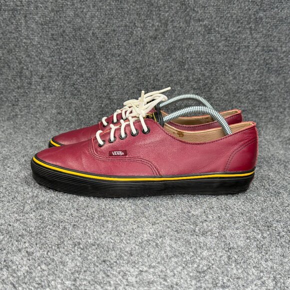 Vans x WTAPS Authentic 69 Sneakers Mens 9.5 Maroon Leather Vintage Retro Shoes‎ main image 5
